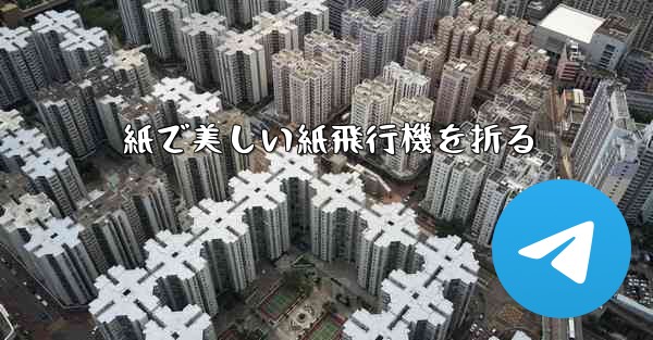 紙で美しい紙飛行機を折る