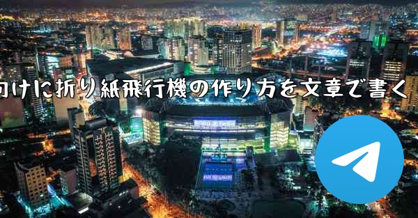 ２年生向けに折り紙飛行機の作り方を文章で書く