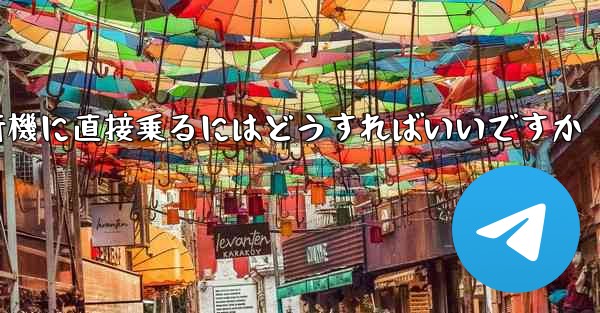 紙飛行機に直接乗るにはどうすればいいですか