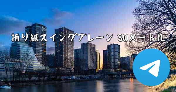 折り紙スイングプレーン 30メートル