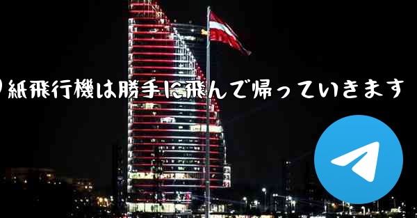 折り紙飛行機は勝手に飛んで帰っていきます