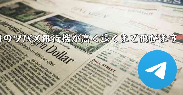 折り紙のツバメ飛行機が高く遠くまで飛びます