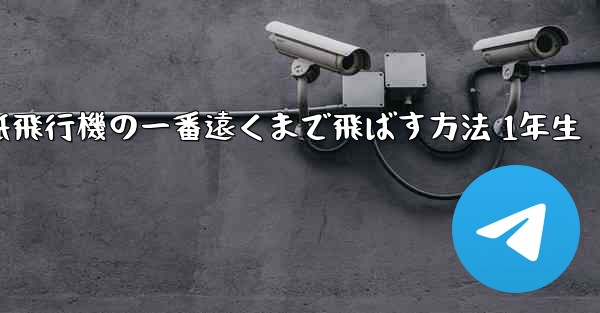 折り紙飛行機の一番遠くまで飛ばす方法 1年生