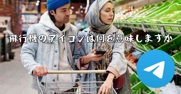 飛行機のアイコンは何を意味しますか