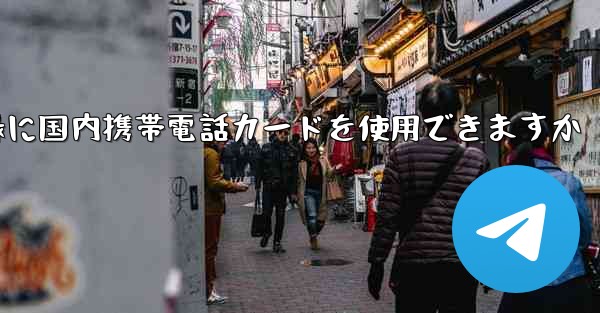 飛行機の登録に国内携帯電話カードを使用できますか