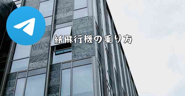 紙飛行機の乗り方