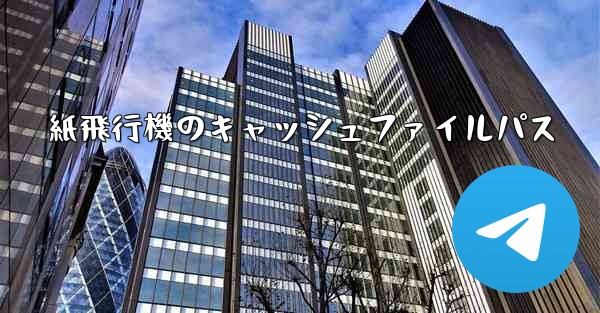 紙飛行機のキャッシュファイルパス