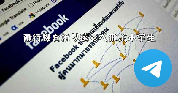 飛行機を折り遠くへ飛ぶ小学生