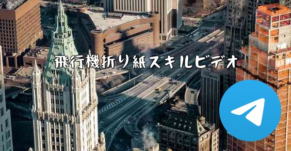 飛行機折り紙スキルビデオ
