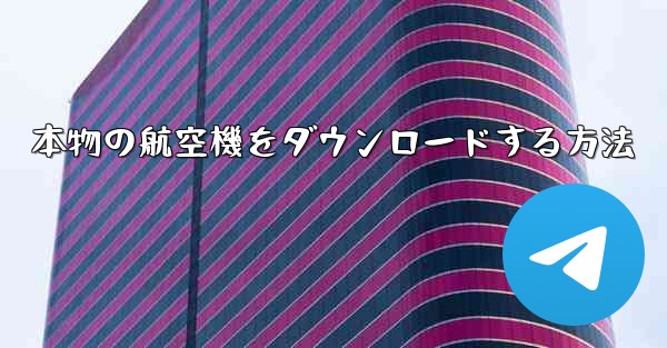 本物の航空機をダウンロードする方法