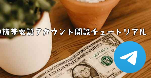 紙飛行機の携帯電話アカウント開設チュートリアル