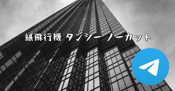 紙飛行機 タンシー ノーカット