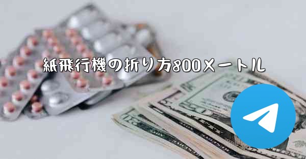 紙飛行機の折り方800メートル