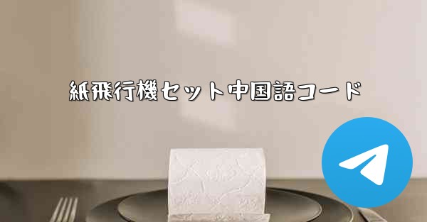 紙飛行機セット中国語コード