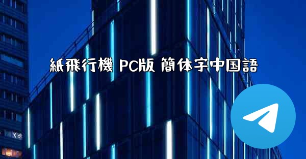 紙飛行機 PC版 簡体字中国語