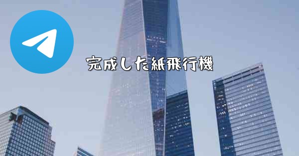 完成した紙飛行機