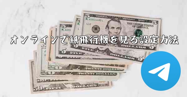 オンラインで紙飛行機を見る設定方法