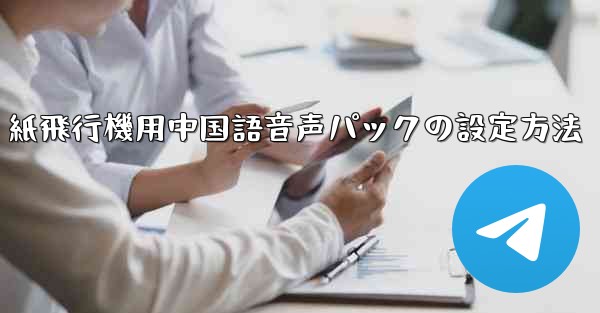 紙飛行機用中国語音声パックの設定方法