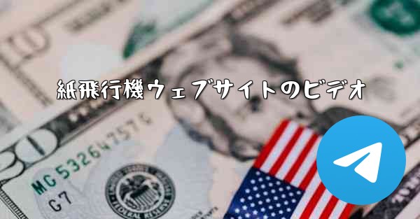 紙飛行機ウェブサイトのビデオ