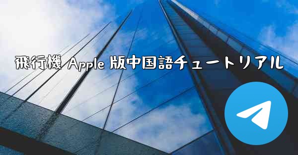 飛行機 Apple 版中国語チュートリアル