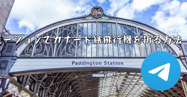 スローモーションでカナード紙飛行機を折る方法