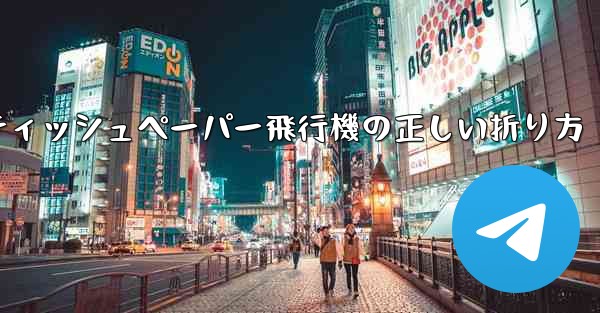 ティッシュペーパー飛行機の正しい折り方