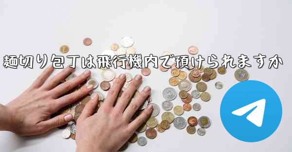 麺切り包丁は飛行機内で預けられますか