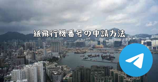 紙飛行機番号の申請方法