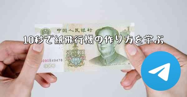 10秒で紙飛行機の作り方を学ぶ