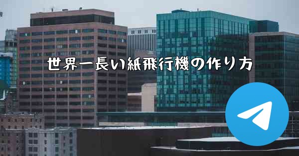 世界一長い紙飛行機の作り方
