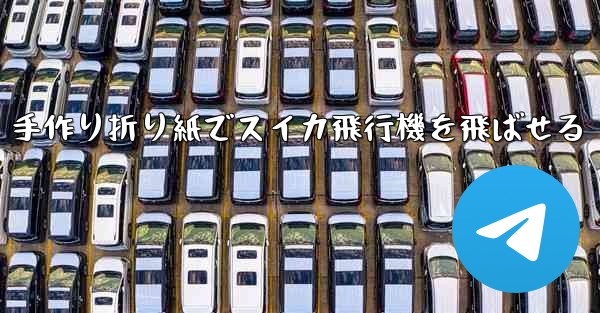 手作り折り紙でスイカ飛行機を飛ばせる