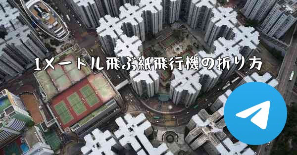 1メートル飛ぶ紙飛行機の折り方