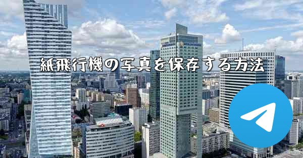 紙飛行機の写真を保存する方法