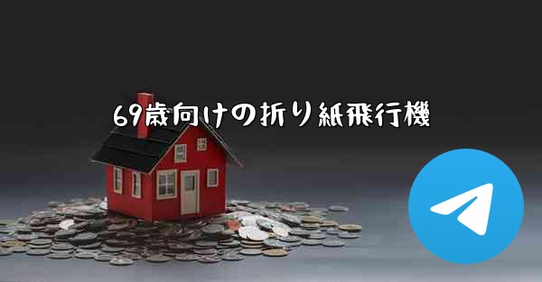 69歳向けの折り紙飛行機