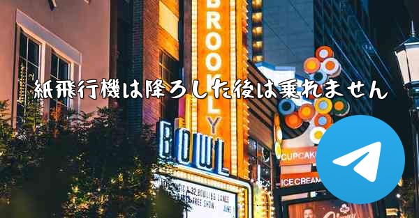 紙飛行機は降ろした後は乗れません