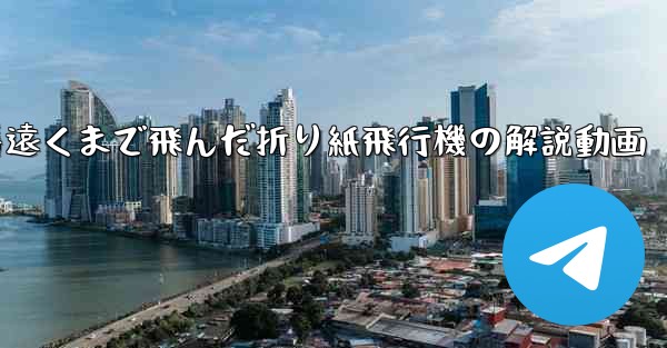 一番遠くまで飛んだ折り紙飛行機の解説動画