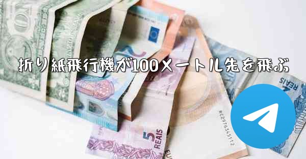 折り紙飛行機が100メートル先を飛ぶ