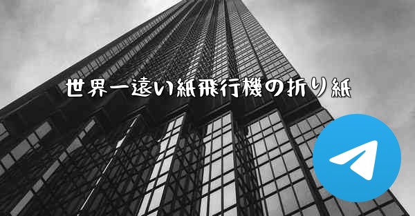世界一遠い紙飛行機の折り紙