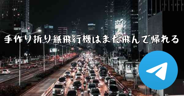 手作り折り紙飛行機はまだ飛んで帰れる