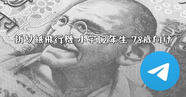 折り紙飛行機 小学12年生 78歳向け