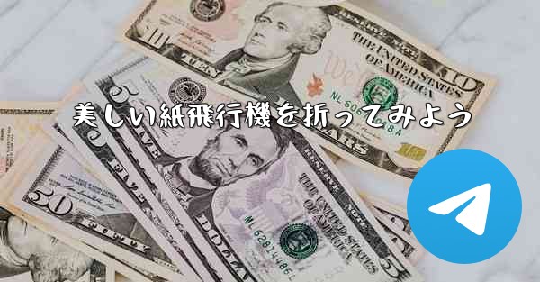 美しい紙飛行機を折ってみよう