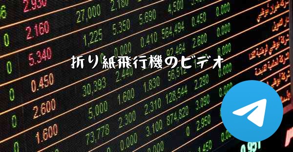 折り紙飛行機のビデオ