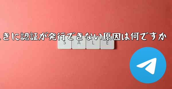 飛行機にログインするときに認証が発行できない原因は何ですか