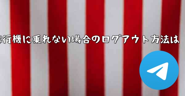 紙飛行機に乗れない場合のログアウト方法は