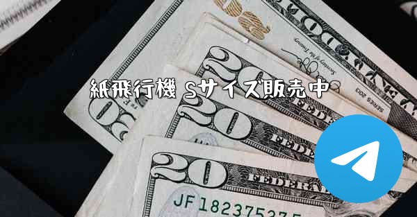 紙飛行機 Sサイズ販売中