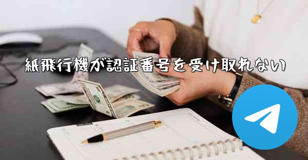 紙飛行機が認証番号を受け取れない