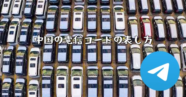 中国の電信コードの表し方