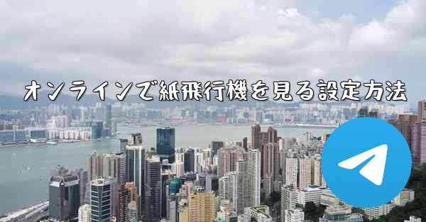 オンラインで紙飛行機を見る設定方法