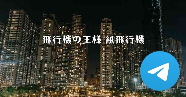 飛行機の王様 紙飛行機