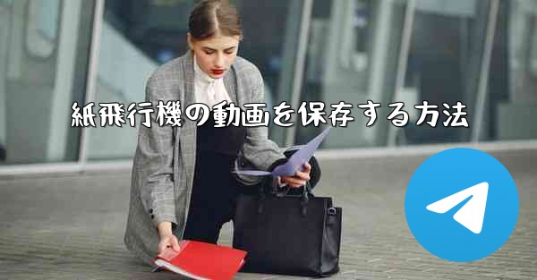 紙飛行機の動画を保存する方法